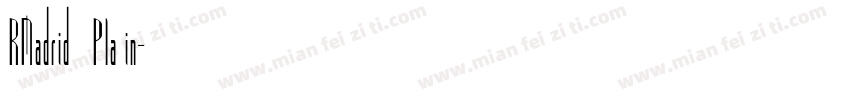 RMadrid Plain字体转换